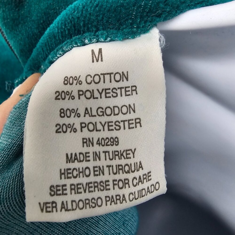 Vintage Erika Dress Maxi Velvet Green Mock Neck Goth Grunge Retro Minimalist M - Picture 9 of 11